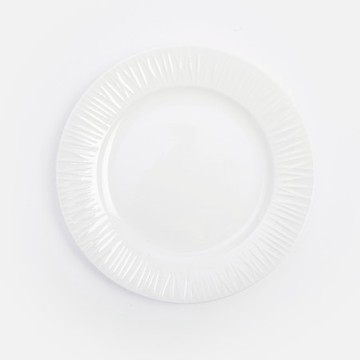 克萊歐強化瓷平盤20.2cm 枝線白