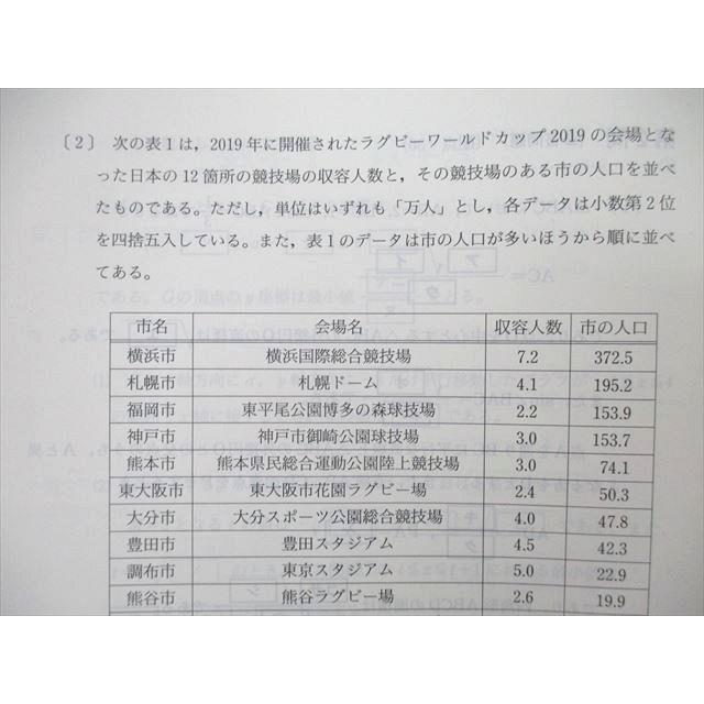 UD25-009 代々木ライブラリー 2021 代ゼミ 大学入学共通テスト 実戦問題集 数学I・A 07s1A