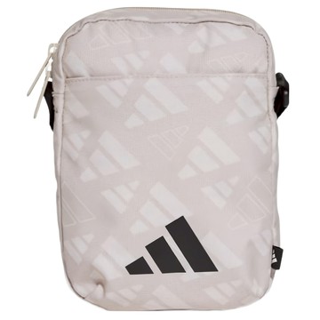 adidas 愛迪達 側背包/斜背包/小包/運動小包 LIN ORG MONO JG5871  5 x 15 x 21cm  米色 + 灰色  1個