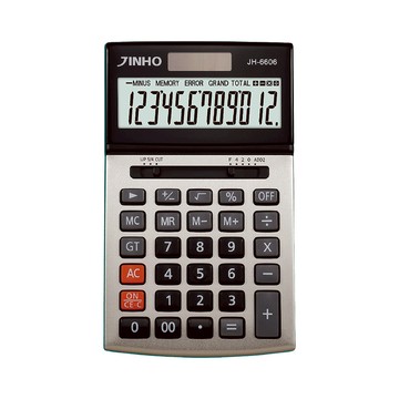 JINHO JH-6606 12位元計算機 金(國家考試指定機型)