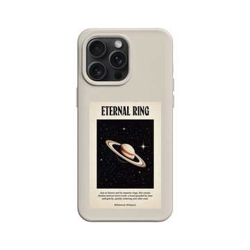 iPhone 15 Pro Max SolidX 貝殼灰 - Valentine's Day Collection - 土星環：永恆的守護