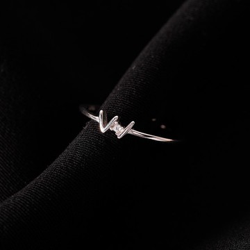 925純銀字母W戒指女小眾設計ins潮食指戒冷淡風輕奢時尚個性指環