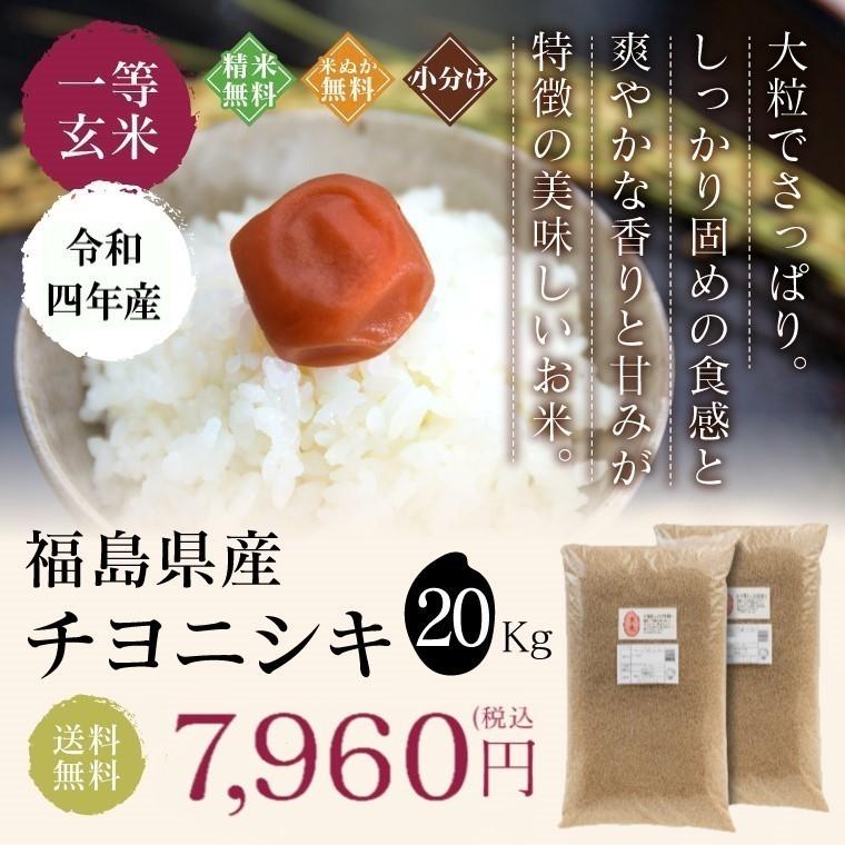 米 お米 20kg 福島県産 チヨニシキ 無洗米 送料無料 精米 令和５年産