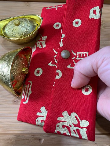 大富大貴文青風萬用袋 美麗紅 禮物 收納紅包 濕紙巾 衛生棉收納