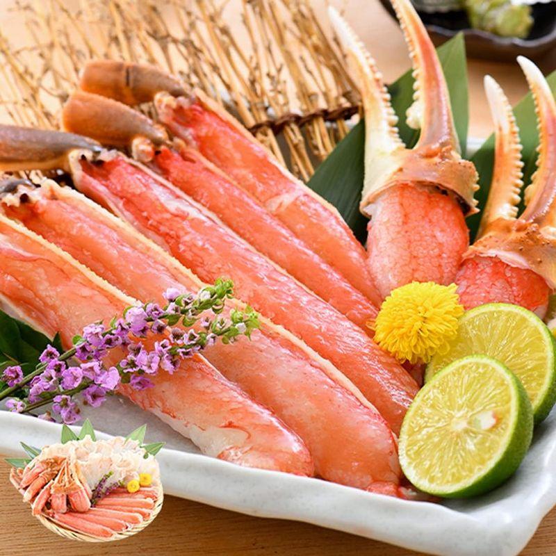 お中元 ギフト 港ダイニングしおそう 生 ずわい蟹 カット済み 600g （総重量750g） 約2人前 高鮮度 お刺身OK ズワイガニ ずわ