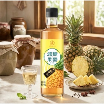 工研 減糖果醋 鳳梨醋320ml(鳳梨果汁含量80%)
