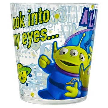 Disney 迪士尼玩具總動員塑膠水杯 280ml 耐熱80℃  三眼怪 透明色  1個