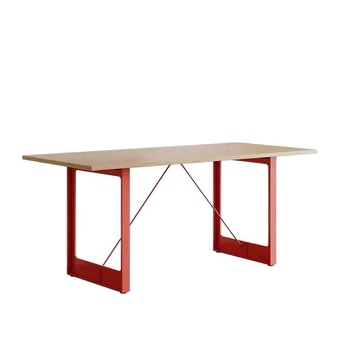 中古風樺木海洋板設計師極簡辦公桌原木會議長條洽談桌簡約工作臺[DD030109]