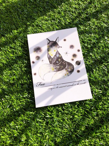 星狐狸明信片  墨佴