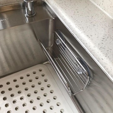 隔日💥吸盤廚房瀝水架海綿置物架瀝水收納架儲物抹布架洗碗布牆上多功能