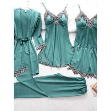 2022 new home clothes two-piece lace pajamas suit women睡衣