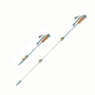 【Naturehike】NatureSea鋁合金三節伸縮外鎖登山杖120cm DS013 海洋藍  原廠公司貨一年保固