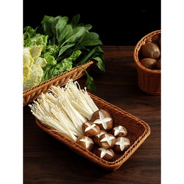 仿藤編蔬菜筐拼盤涮肉特色餐具