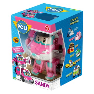 ROI VISUAL 新4吋變形機器人玩具 - SANDY  珊迪  1盒