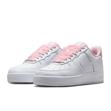 NIKE W Air Force 1 '07 Vintage 白粉緞帶 絲絨鞋帶 少女感 復古 女鞋 HV4403-601