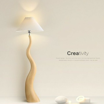 【含稅/免運】 現代簡約法式奶油風落地燈客廳沙發旁燈飾書房臥室立式燈中山燈具