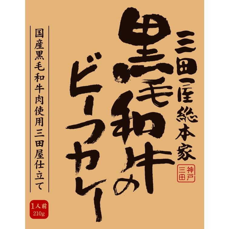 送料無料!大人気!三田屋総本家黒毛和牛のビーフカレー2個セット（ネコポス）