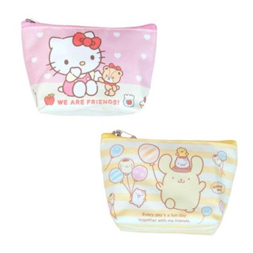 小禮堂 三麗鷗 尼龍船型零錢包 Kitty 布丁狗