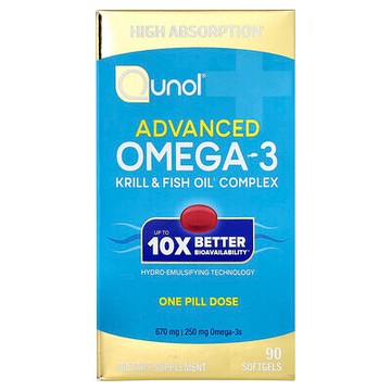 Qunol, 高級 Omega-3，90 粒軟膠囊