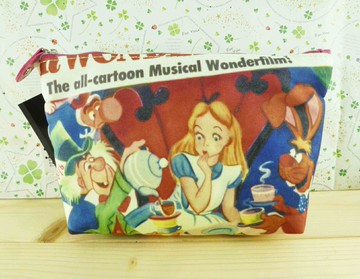 【震撼精品百貨】公主 系列Princess 扁平化妝包-愛麗絲(復古) 震撼日式精品百貨