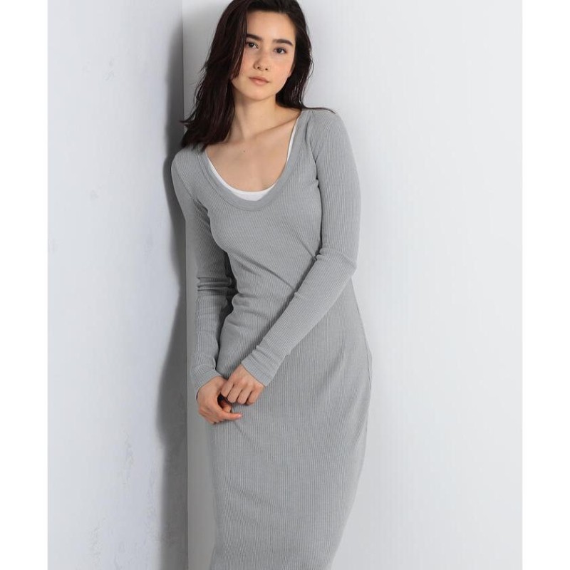 JAMES PERSE】コットンリブジャージー ロングワンピース WRTJ6619  