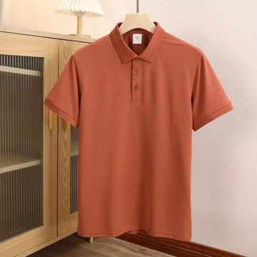 [巴黎精品] 現貨+預購 POLO衫男短袖上衣男裝襯衫男短袖T恤高爾夫球衫吸濕排汗男襯衫-桑蠶絲冰絲無痕純色男裝9色a1ff30