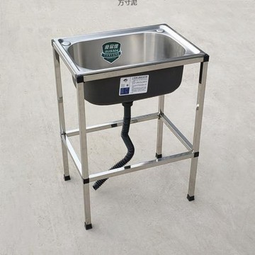 廚房家用304不銹鋼水單支架洗菜盆洗碗大號水槽單盆洗手池批發
