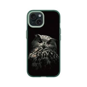 iPhone 15 Clear 憂墨綠 - Alexis Rateau - 鵰鴞