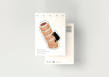 吉利節慶萬用卡明信片-生日卡片