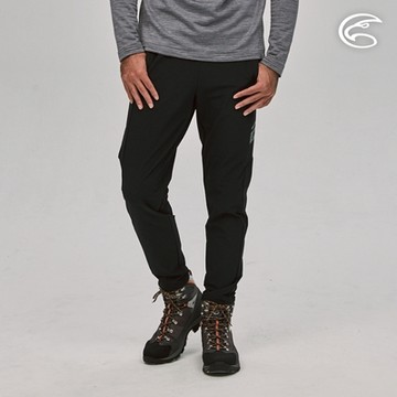 ADISI 男彈性撥水透氣快乾機能運動長褲AP2221030 (S-2XL)｜正黑
