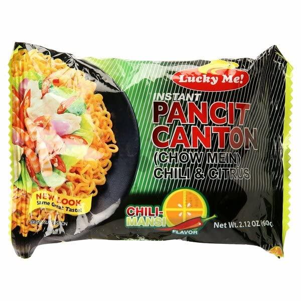 LUCKY ME! PANCIT CANTON CHILIMANSI インスタント パンシットカントン(焼きそば) チリマンシー味 60g 10個セッ