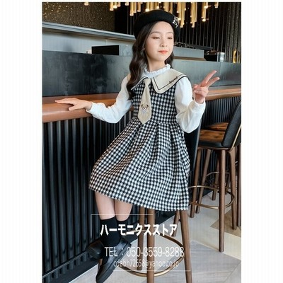 韓国子供服 ワンピース 子供ドレス 2点セット 秋冬 入園式 卒園式 入学式 発表会 女の子 撮影用 七五三 演奏会110 1 130 140 150 160 通販 Lineポイント最大get Lineショッピング
