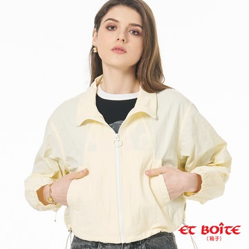 【㊙年貨獨家價】防潑水輕量短版拉鍊夾克外套(鵝黃) -  BLUE WAY ET BOîTE 箱子