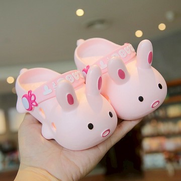 2021新款網紅小兔子拖鞋女夏可愛少女學生外穿ins親子包頭涼拖鞋