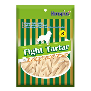 【Bone Plus】牛奶螺旋四星潔牙棒平裝包100g（S號）