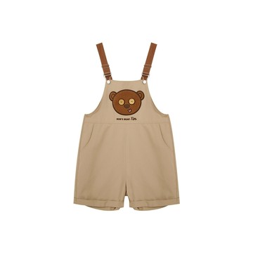 CACO-提姆熊貼布吊帶短褲‧親子款-女【J2US006】