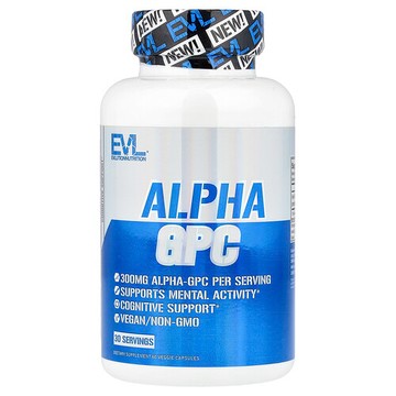 EVLution Nutrition, α-GPC，60 粒素食膠囊（每粒膠囊 300 毫克）