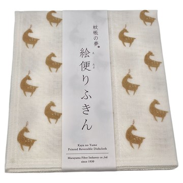 Naramachi 丸山纖維 鹿 抹布限定款 - 100%棉  40 x 35cm  1個