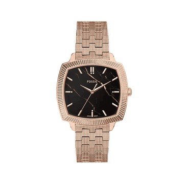 【FOSSIL】限時9折↘Nick Jonas 聯名系列 復刻回憶大理石玫瑰金手錶 玫瑰金色不鏽鋼 37 MM LE1226