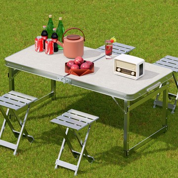 折疊桌子夜市擺攤地推桌子家用小桌子簡易戶外鋁合金露營野