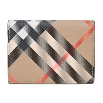BURBERRY 新款格紋卡片夾(沙色)