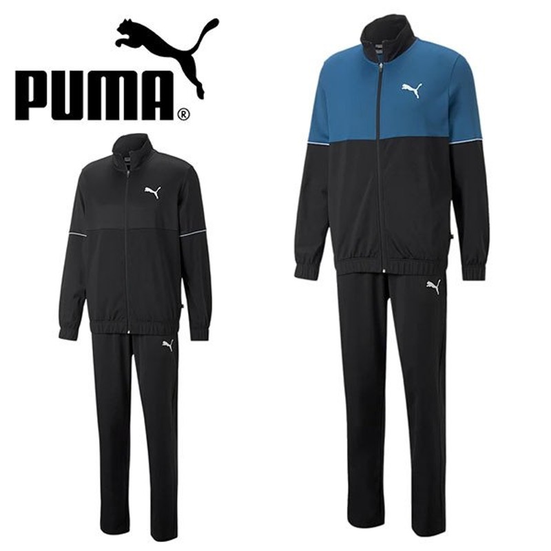 送料無料 プーマ メンズ レディース ジャージ 上下セット PUMA ポリトレーニングスーツ 上下組 セットアップ スポーツウェア トレーニング  ウェア 2022秋新作 672487 新作グッ