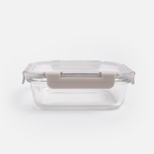 多用途耐熱玻璃保鮮盒600mL 長形