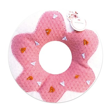 GBPH 好寶貝 潔牙香氛發聲寵物玩具 法式乳酸甜甜圈  13.5 x 3cm  草莓白巧克力  1個