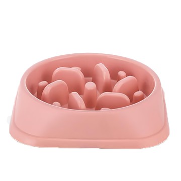 bebehome 寵物慢食碗 粉色 減緩進食速度 防止消化不良 安全無毒材質 底部防滑設計  1個
