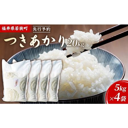 ふるさと納税 令和5年産福井県若狭町つきあかり（一等米）20kg（神谷農園） 5kg×4袋 福井県若狭町