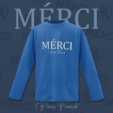 【MAJOR MADE】Merci巴黎凸繡長TEE