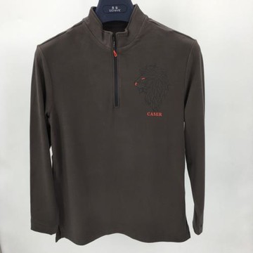 CASER凱撒內衣 男士秋款德絨雙面絨立領長袖衛衣單件上衣 AE80929