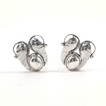 【日本直送 二手美品】Georg Jensen 喬治傑生 耳環 純銀 925 古董 飾品 拋光翻新