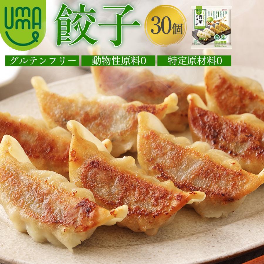 簡単　30個袋入　ヴィーガン　肉不使用　野菜餃子　餃子計画　UMAUMA　お手軽　送料無料　取り寄せ　米粉　グルテンフリー　冷凍　業務用　餃子　LINEショッピング